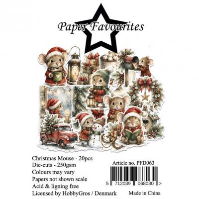 Paper Favourites Die-Cuts - Christmas Mouse