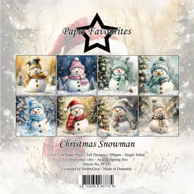 Paper Favourites Paper Pack - Christmas Snowman