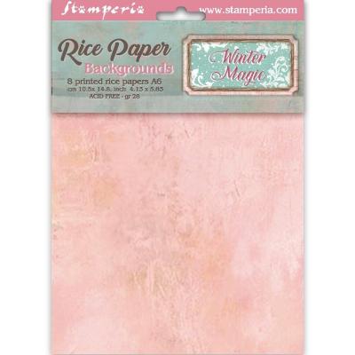 Stamperia Winter Magic Rice Paper - Rice Paper Backgrounds Selection