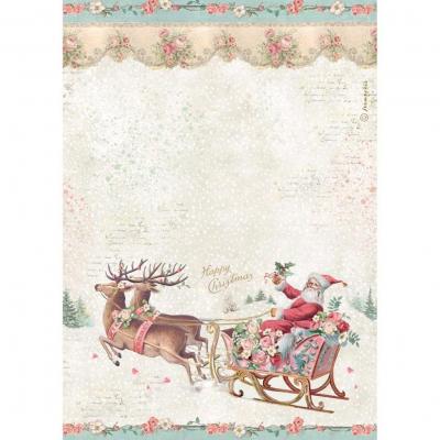 Stamperia Winter Magic Rice Paper - Santa Claus
