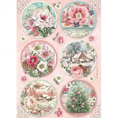 Stamperia Winter Magic Rice Paper - Rounds