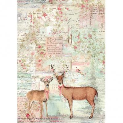 Stamperia Winter Magic Rice Paper - Deer