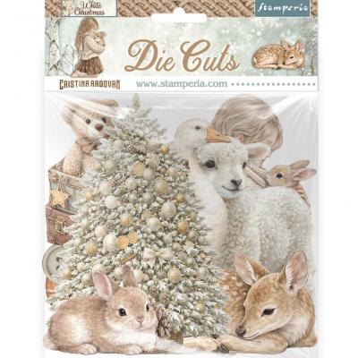 Stamperia White Christmas - Die Cuts