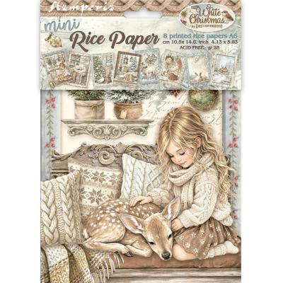 Stamperia White Christmas Rice Paper - Mini Rice Paper Selection