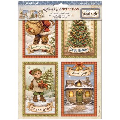 Stamperia Silent Night Rice Paper - Rice Paper Selection