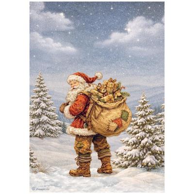 Stamperia Silent Night Rice Paper - Santa Claus