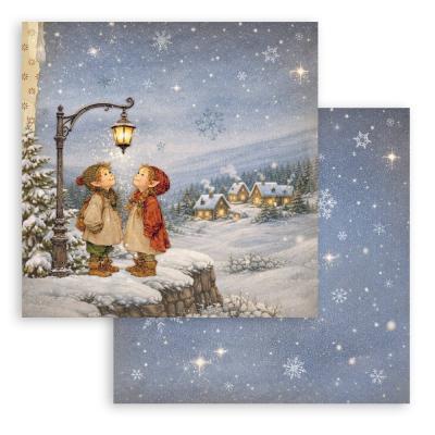 Stamperia Silent Night Designpapier - Street Lamp