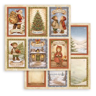 Stamperia Silent Night Designpapier - 6 Cards