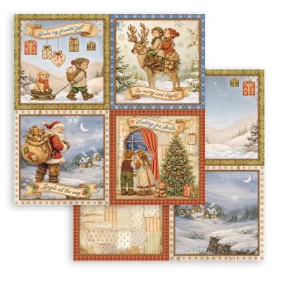 Stamperia Silent Night Designpapier - 4 Cards