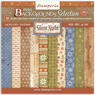 Stamperia Silent Night - Maxi Background Selection