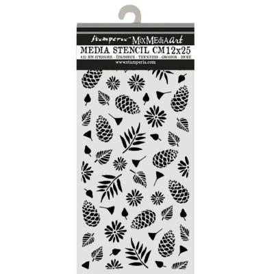 Stamperia Stencil - Christmas Pinecones Pattern