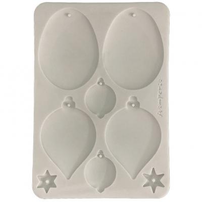 Stamperia Silicon Mould - Christmas Balls