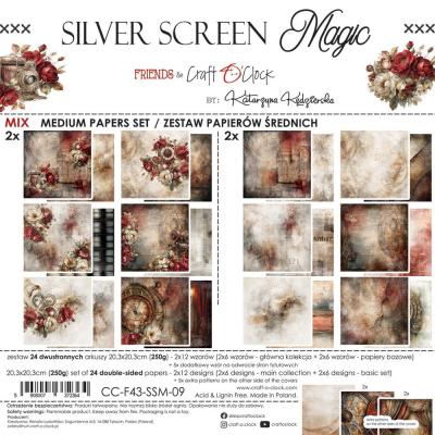 Craft O'Clock Silver Screen Magic - Medium Paper Set