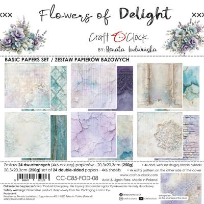 Craft O'Clock Flowers of Delight - Basic Paper Set