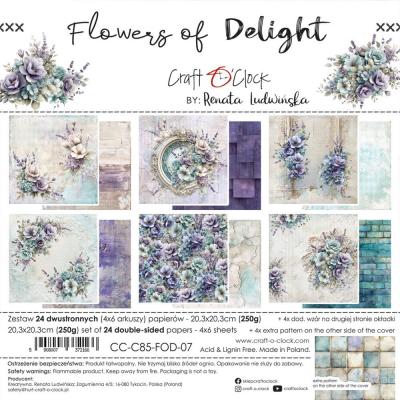 Craft O'Clock Flowers of Delight - Paper Set