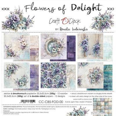 Craft O'Clock Flowers of Delight - Paper Set