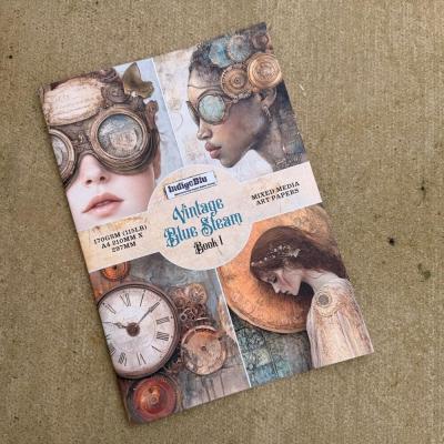 IndigoBlu Vintage Blue Steam - Paper Book