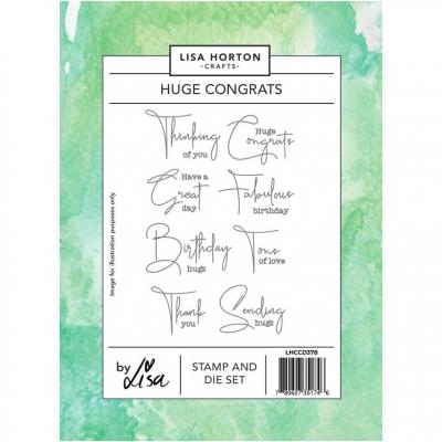 Lisa Horton Crafts Stams & Dies - Huge Congratulations