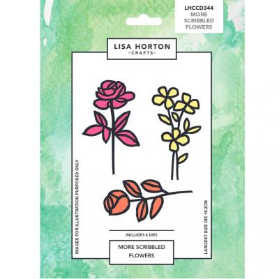 Lisa Horton Crafts Dies - Scribbled Flowers