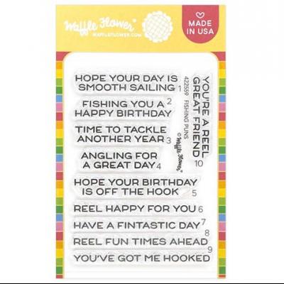 Waffle Flower Stempel - Fishing Puns