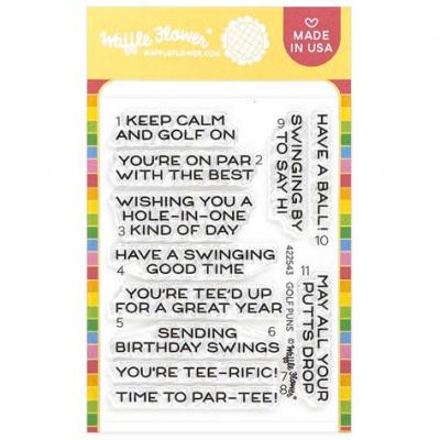 Waffle Flower Stempel - Golf Puns