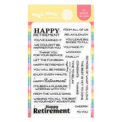 Waffle Flower Stempel - Retirement Sentiments