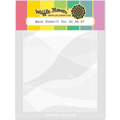 Waffle Flower Stencil - Wave Stencil
