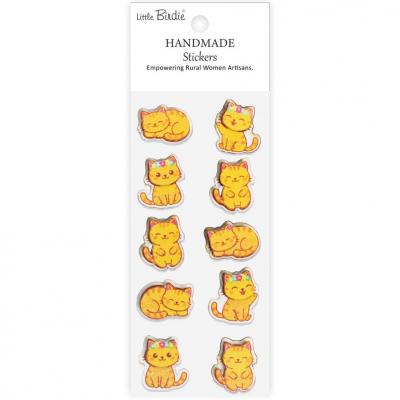 Little Birdie Handmade Stickers - Meow Magic