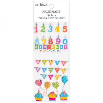 Little Birdie Handmade Stickers - Birthday Bash