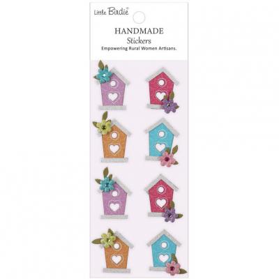 Little Birdie Handmade Stickers - Birdhouse Sparkle