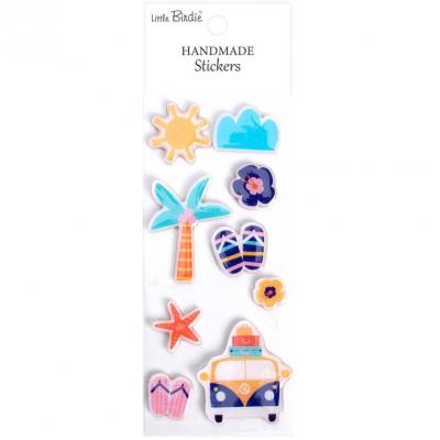 Little Birdie Handmade Resin Stickers - Vacation Time