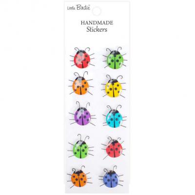 Little Birdie Handmade Resin Stickers - Meadow Bugs