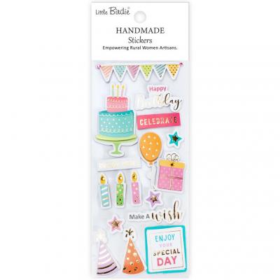 Little Birdie Handmade Foil Sticker - Make A Wish