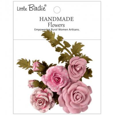 Little Birdie Handmade Printed Paper Flowers - Roisin Pink Symphony