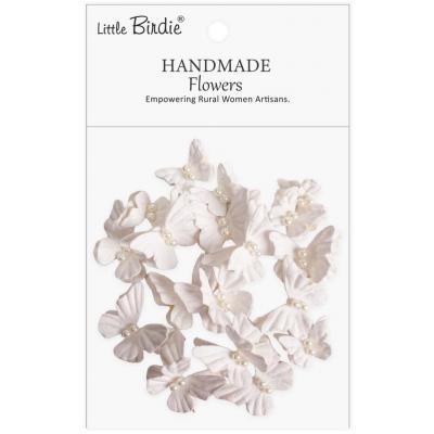 Little Birdie Handmade Flowers Dreamy Flutter - Frosty White