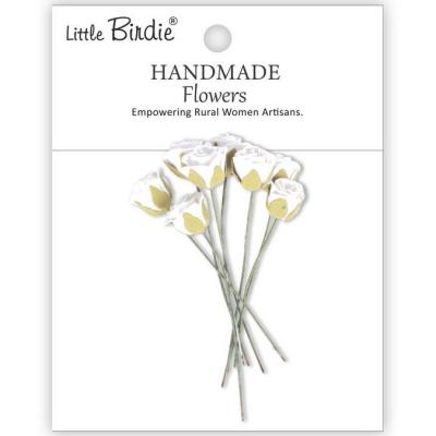 Little Birdie Handmade Flowers Charlie - Frosty White
