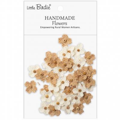 Little Birdie Handmade Burlap Flowers - Becky