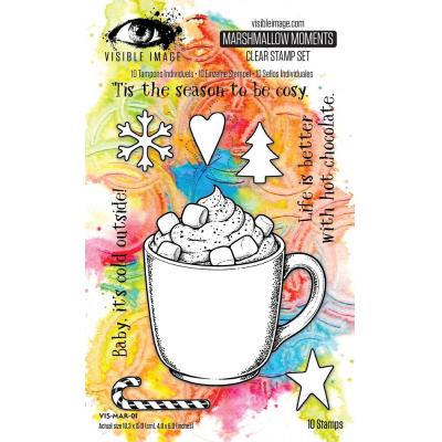 Visible Image Christmas Wrapped Up Stempel - Marshmallow Moments
