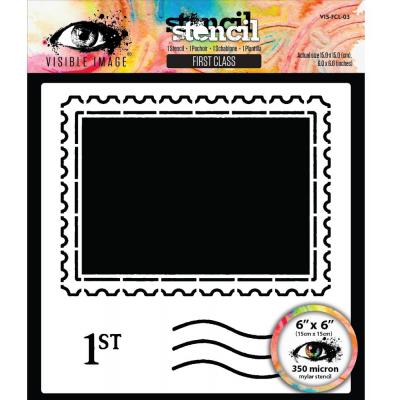 Visible Image Christmas Wrapped Up Stencil - First Class
