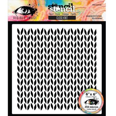 Visible Image Christmas Wrapped Up Stencil - Close Knit