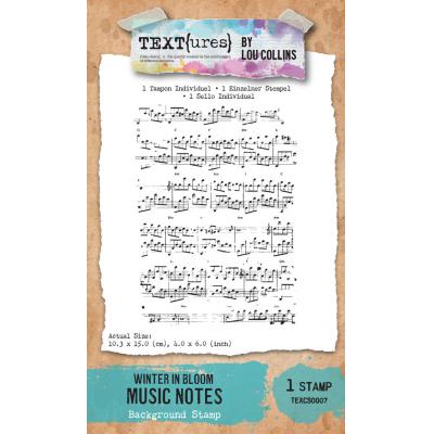TEXT(ures) Winter In Bloom Stempel - Music Notes