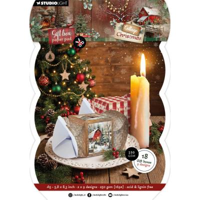 StudioLight Cottage Christmas - Gift Box Paper Pad Christmas Cracker