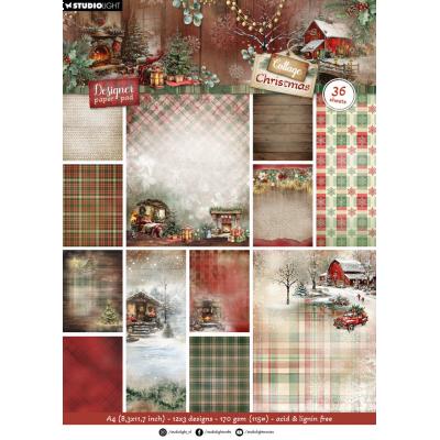 StudioLight Cottage Christmas - Background Paper Pad