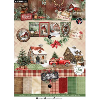 StudioLight Cottage Christmas - Die-Cut Designer Paper Pad