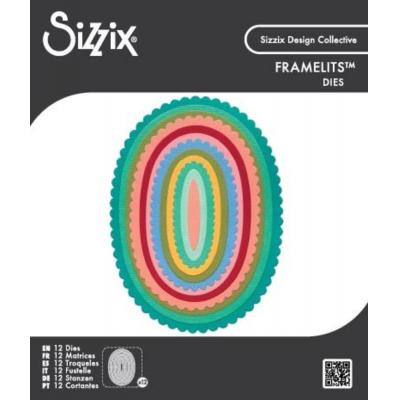 Sizzix Framelit Die Set - Fancy Ovals