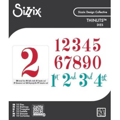Sizzix Thinlits Die Set - Grand Numbers