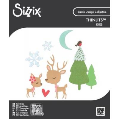 Sizzix Thinlits Die Set - Hello Deer