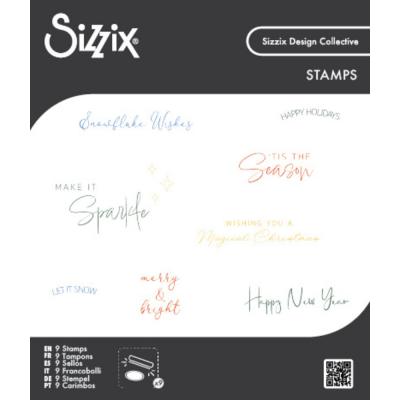 Sizzix Stempel - Winter Sentiments