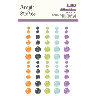 Simple Stories Say Cheese Classic Mouse Halloween - Glitter Enamel Dots
