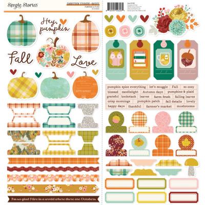 Simple Stories Pumpkins & Plaid - Cardstock Stickers Basics